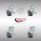 Service Caster 5 Inch SS Thermoplastic Rubber Caster Set with Roller Bearings&Brake/Swivel Lock SCC-SS30S520-TPRRD-TLB-BSL-4 - alternate 6